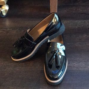 Black Patent Leather Franco Sarto Flats